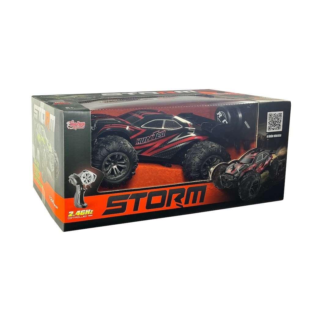 Vardem Uzaktan Kumandalı Şarjlı Storm Off Road Işıklı Araba - Kırmızı 