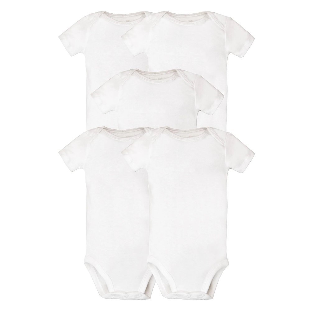 Carter's Bebek Kısa Kollu Body 5'li Set Beyaz