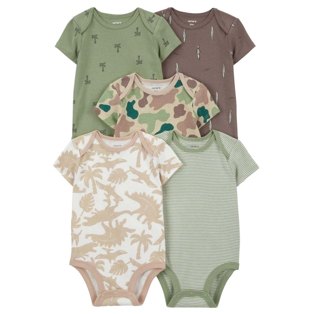 Carter's Layette Erkek Bebek 5'li Body Set Yeşil