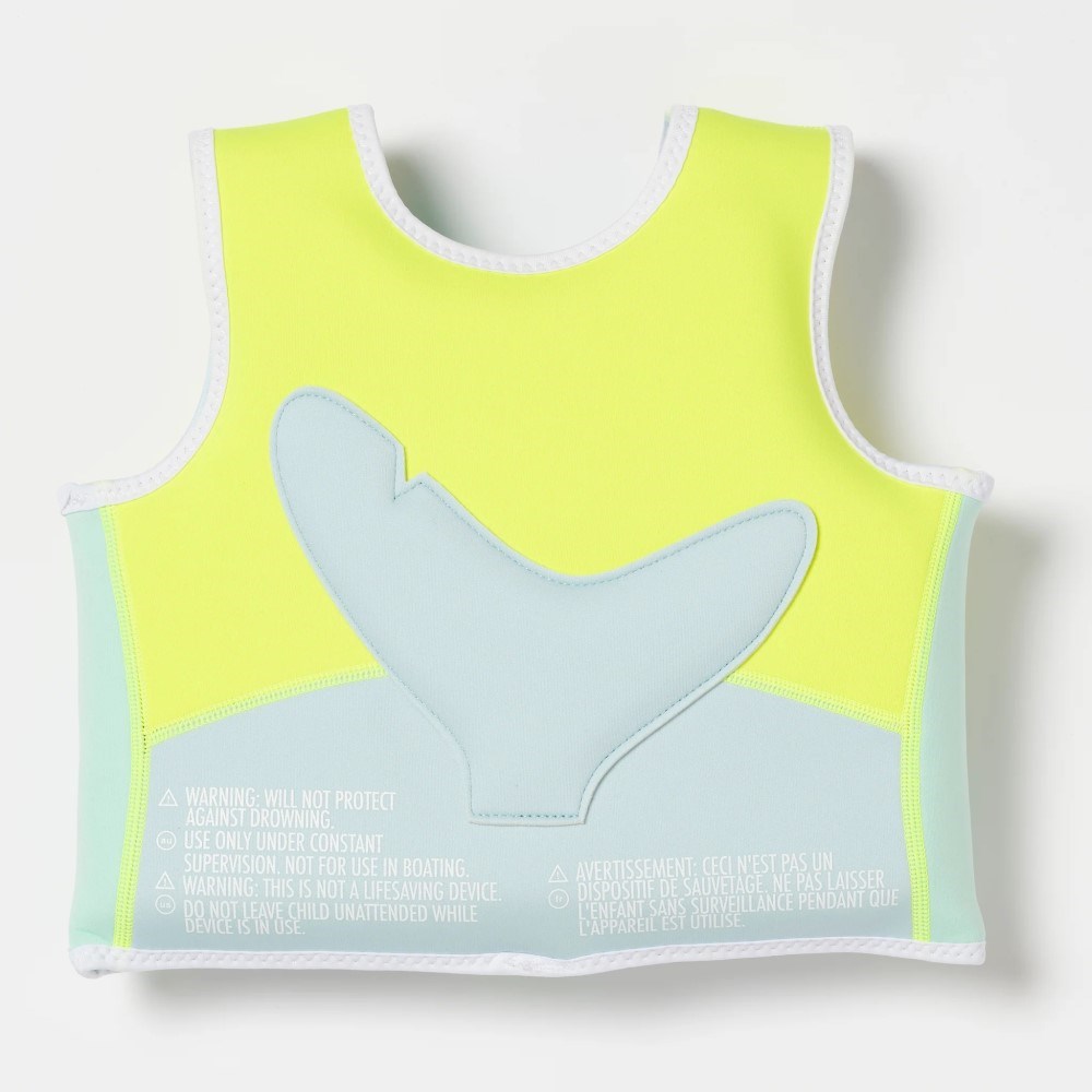 Sunnylife Çocuk Yüzme Yeleği -Aqua Neon Yellow Sarı