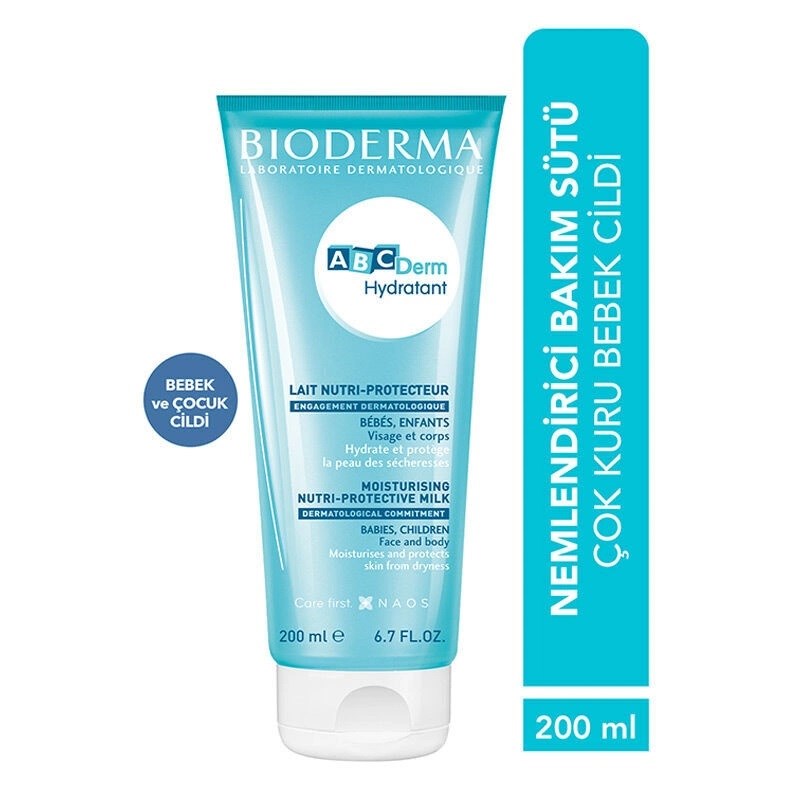 Bioderma ABCDerm Hydratant Besleyici Bakım Sütü 200 ml Orjinal