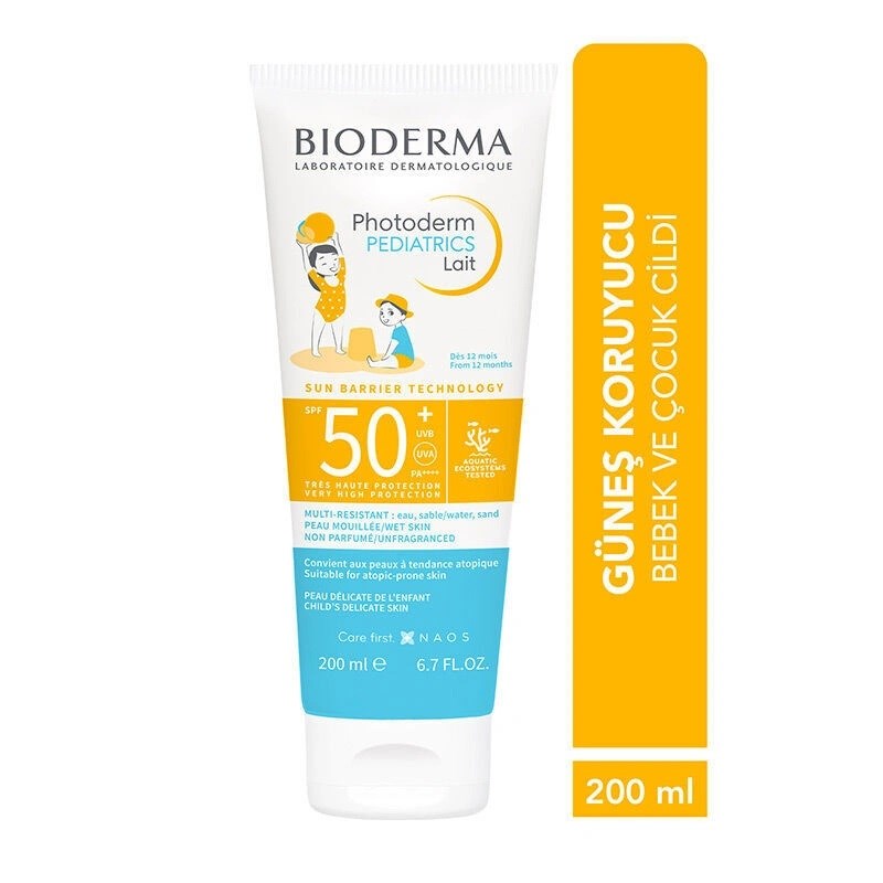 Bioderma Photoderm Pediatrics Lait SPF50+ 200 ml Orjinal