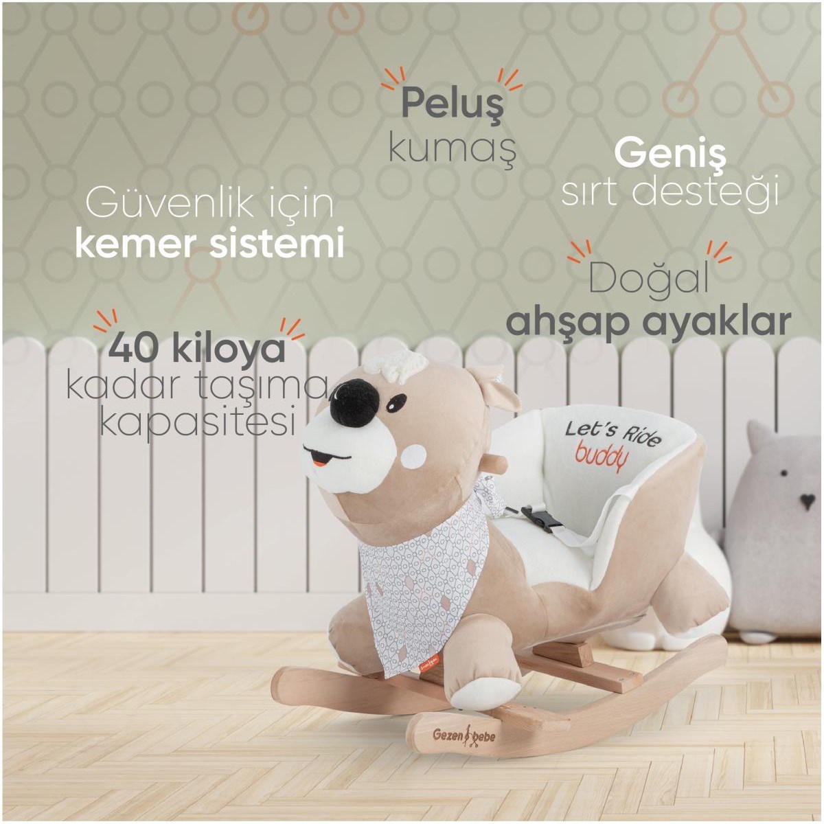 Gezenbebe Buddy Sallanan Arkadaş - Teddy 