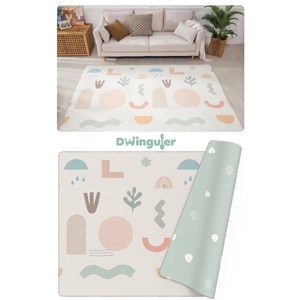 Dwinguler Scandi Collage - Premium Oyun Matı 210x 140x 1.3 cm