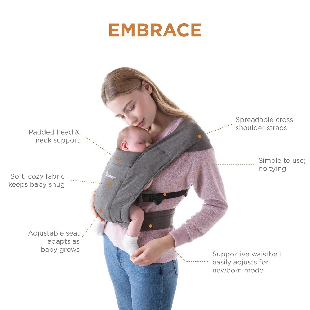 Ergobaby Embrace Soft Knit (Pure Black) 