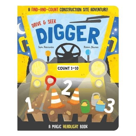 Drive and Seek Digger - A Magic Headlight Book 