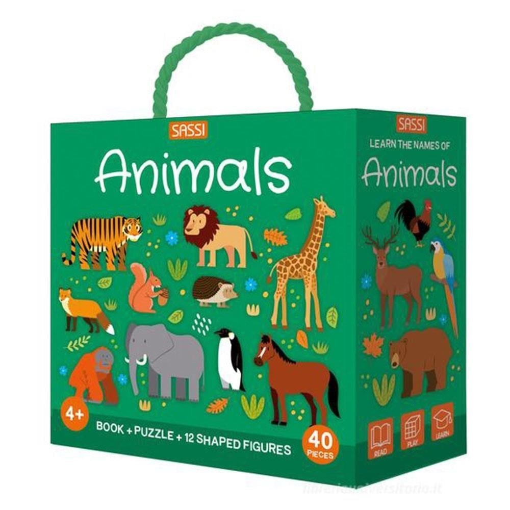 Sassi Animals Book and Puzzle 