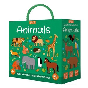 Sassi Animals Book and Puzzle