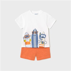 Mayoral Yazlık Erkek Bebek T-shirt Şort 2'li Set