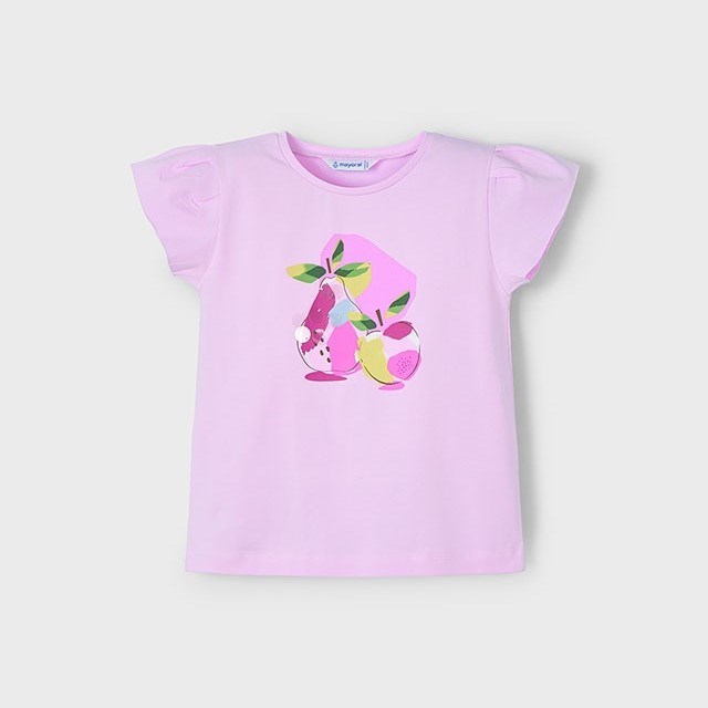 Mayoral Yazlık Kız Kısa Kol T-shirt Pembe