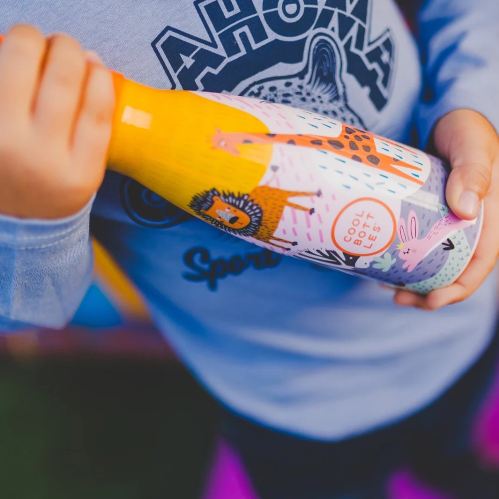 Cool Bottles Paslanmaz Çelik Suluk - The Kids Bottle Savannah Kingdom 260 ml - Görsel 5