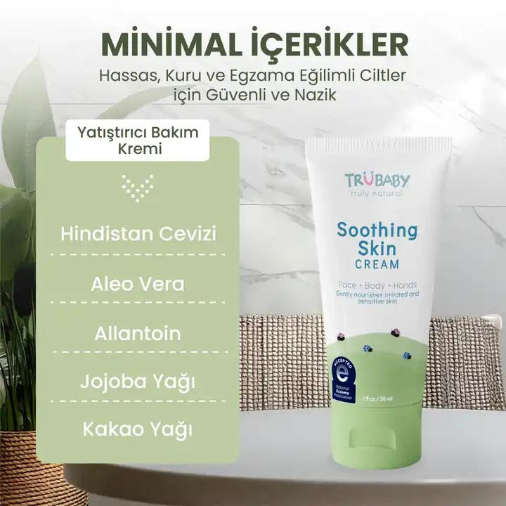 TruBaby Egzama Eğilimli Ciltler için Yatıştırıcı Bakım Kremi 58 ml