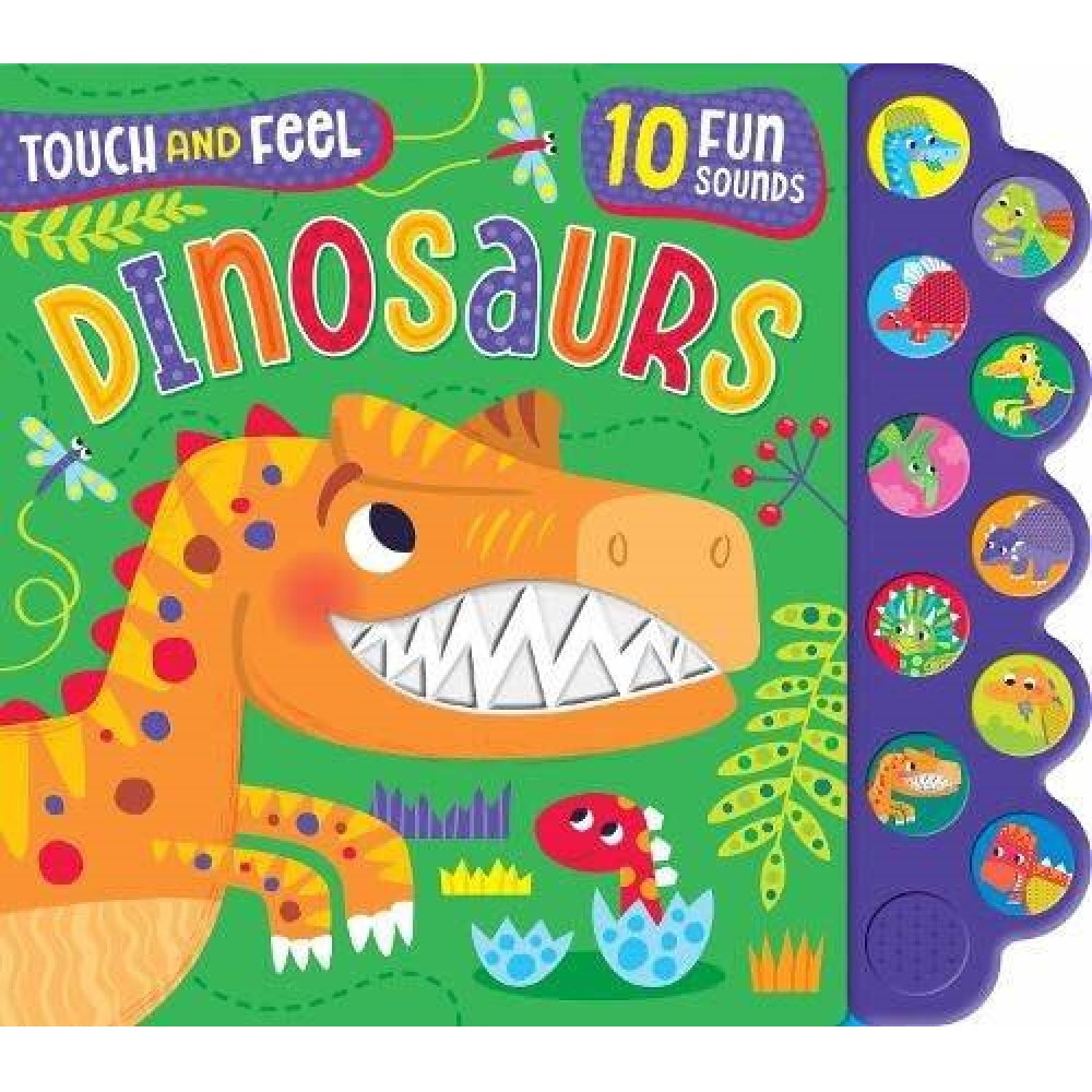 North Parade Publishing 10 Fun Sounds Touch and Feel: Dinosaurs - Eğitici Oyuncak