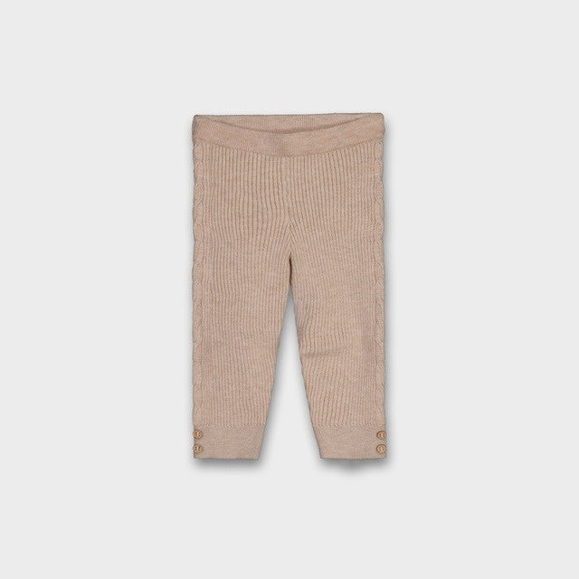 Mayoral Kışlık Kız Bebek Örme Triko Tayt Pantolon Bej