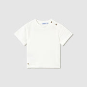 Mayoral Yazlık Erkek Bebek Kısa Kol T-shirt Ekru