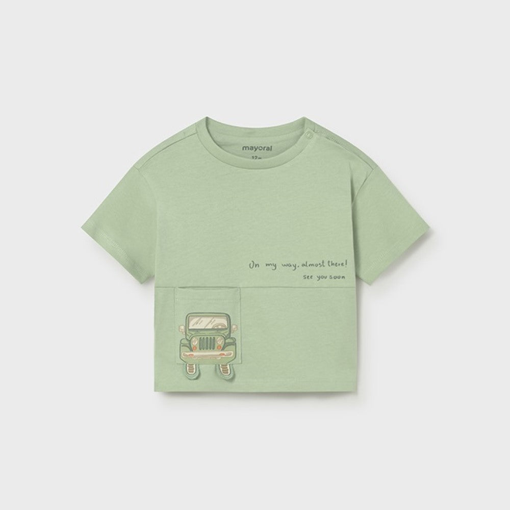 Mayoral Yazlık Erkek Bebek Kısa Kol T-shirt Yeşil
