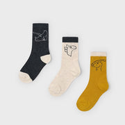 Mayoral Kışlık Erkek Çorap Üçlü Set Sarı