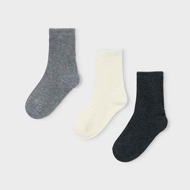 Mayoral Kışlık Erkek Çorap Üçlü Set Gri