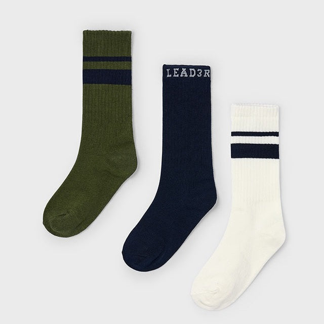 Mayoral Kışlık Erkek Çorap Üçlü Set Yeşil