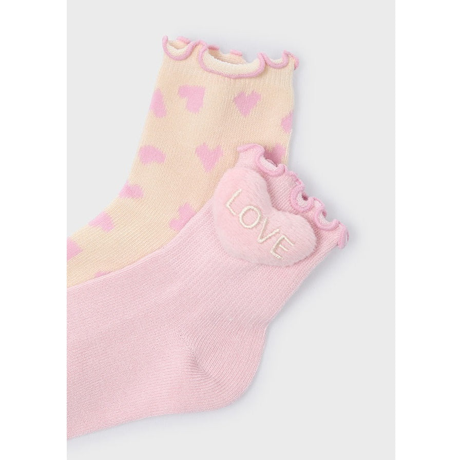Mayoral Kışlık Kız Çorap İkili Set Pembe