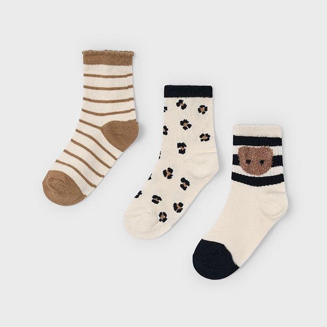 Mayoral Kışlık Kız Çorap Üçlü Set Siyah