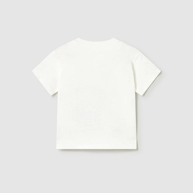 Mayoral Yazlık Erkek Bebek Kısa Kol T-shirt Ekru
