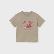 Mayoral Yazlık Erkek Bebek Kısa Kol T-shirt Bej