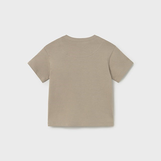 Mayoral Yazlık Erkek Bebek Kısa Kol T-shirt Bej