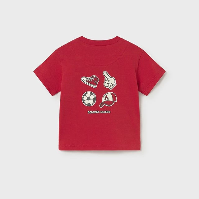 Mayoral Yazlık Erkek Bebek Kısa Kol T-shirt Kırmızı