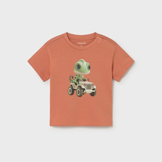 Mayoral Yazlık Erkek Bebek Kısa Kol T-shirt Turuncu