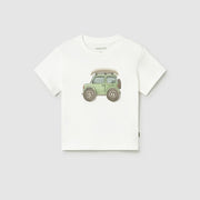 Mayoral Yazlık Erkek Bebek Kısa Kol T-shirt Ekru