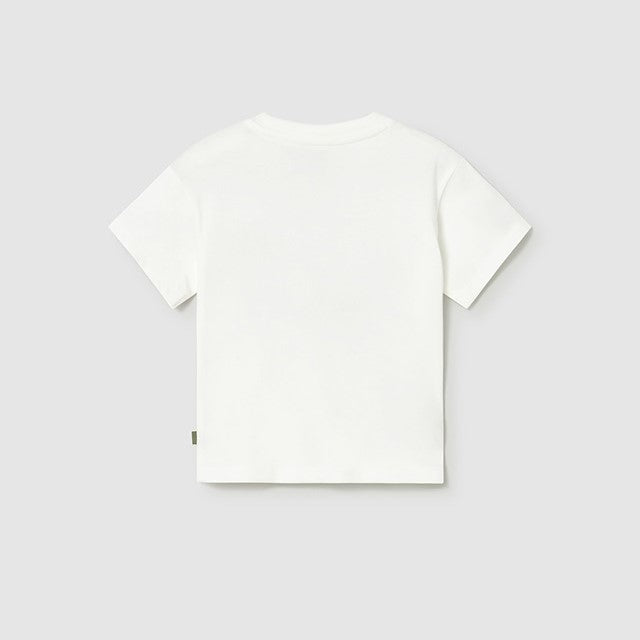 Mayoral Yazlık Erkek Bebek Kısa Kol T-shirt Ekru