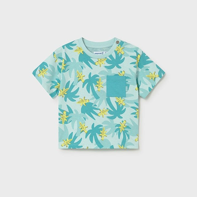 Mayoral Yazlık Erkek Bebek Kısa Kol T-shirt Mavi