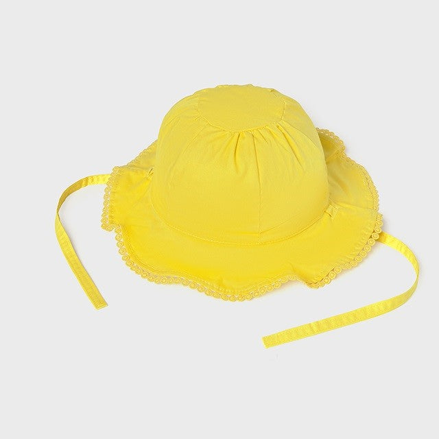 Mayoral Yazlık Kız Bebek Çift Taraflı Şapka Sarı