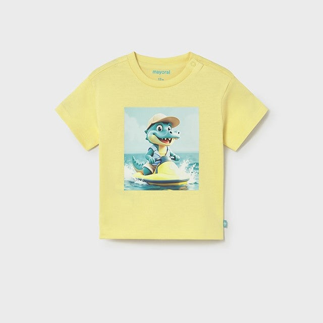 Mayoral Yazlık Erkek Bebek Kısa Kol T-shirt Sarı