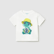 Mayoral Yazlık Erkek Bebek Kısa Kol T-shirt Beyaz