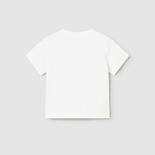 Mayoral Yazlık Erkek Bebek Kısa Kol T-shirt Beyaz