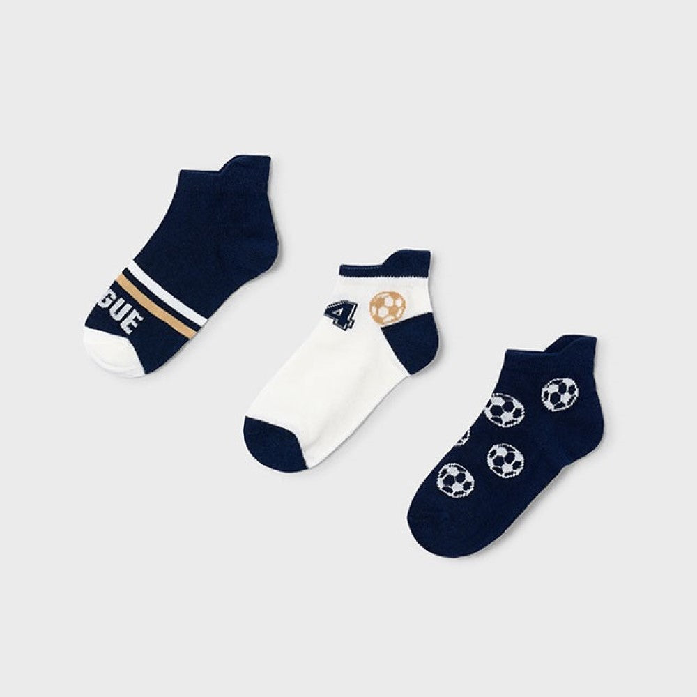 Mayoral Yazlık Erkek Kısa Çorap 3'lü Set Lacivert