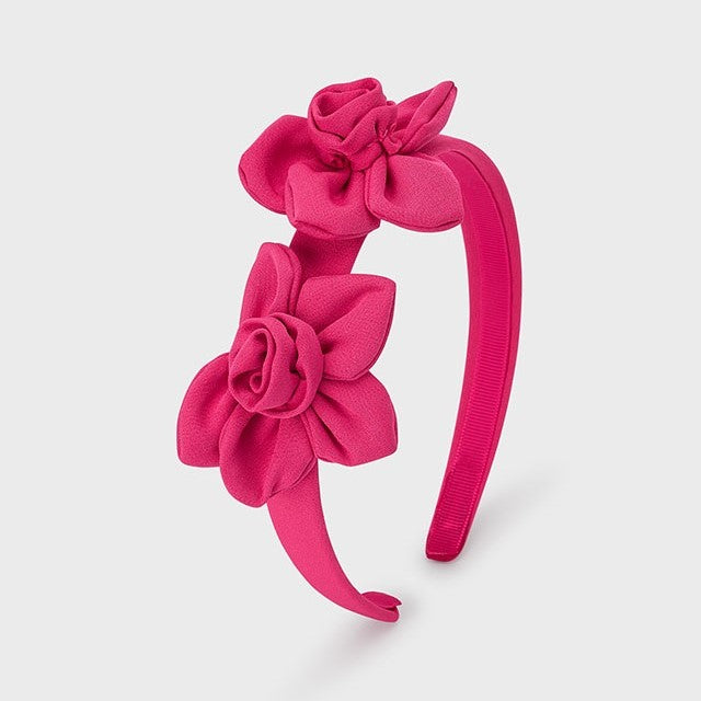 Mayoral Kız Çiçekli Saç Bandı Kırmızı