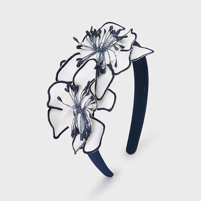 Mayoral Kız Çiçekli Saç Bandı Lacivert