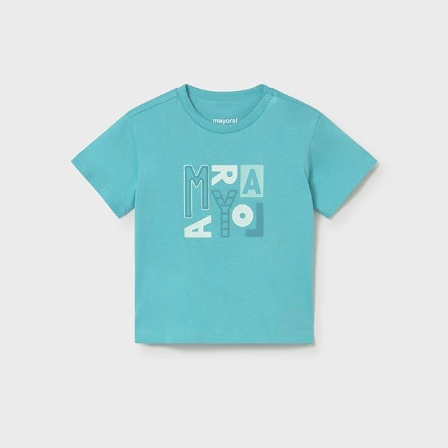 Mayoral Yazlık Erkek Bebek Kısa Kol T-shirt Mavi