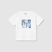 Mayoral Yazlık Erkek Bebek Kısa Kol T-shirt Beyaz