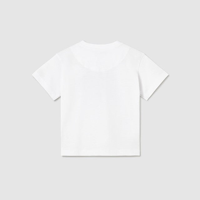 Mayoral Yazlık Erkek Bebek Kısa Kol T-shirt Beyaz