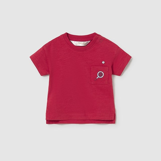 Mayoral Yazlık Erkek Bebek Kısa Kol T-shirt 2'li Set Kırmızı