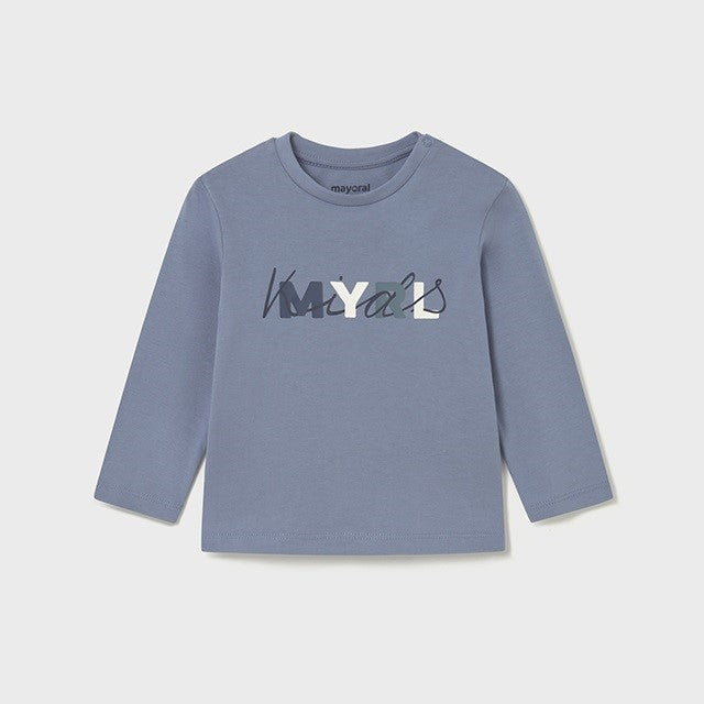 Mayoral Kışlık Erkek Bebek Uzun Kol T-shirt Mavi