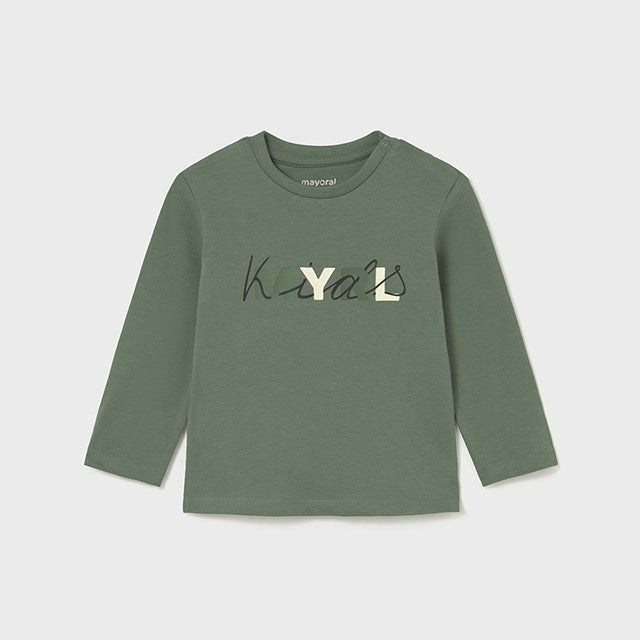 Mayoral Kışlık Erkek Bebek Uzun Kol T-shirt Yeşil