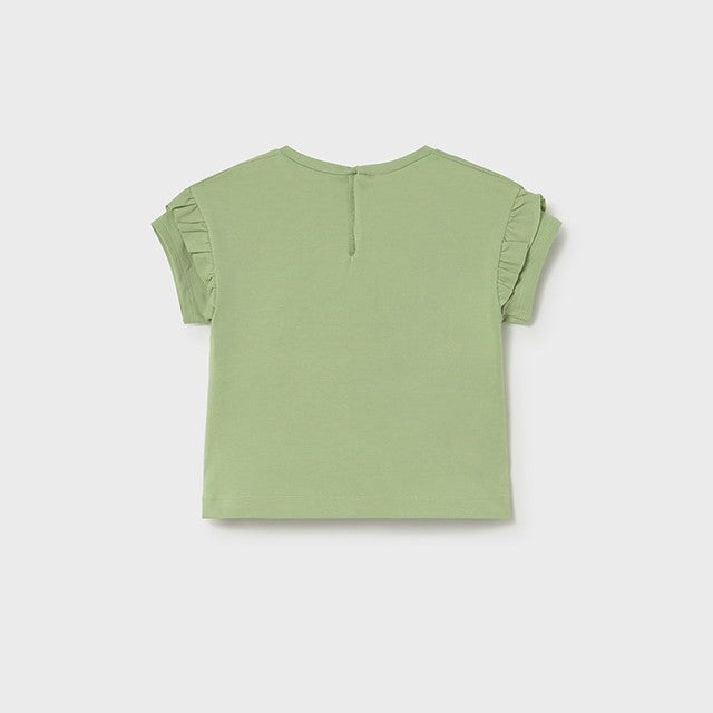 Mayoral Yazlık Kız Bebek Kısa Kol T-shirt Yeşil