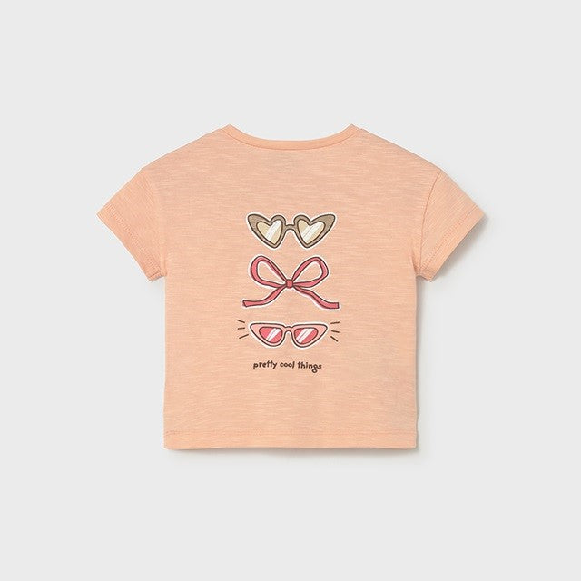 Mayoral Yazlık Kız Bebek Kısa Kol T-shirt Turuncu
