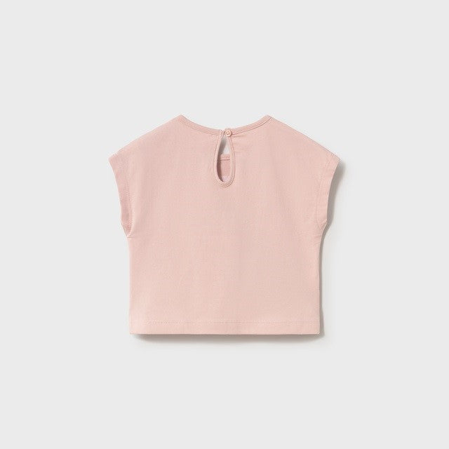 Mayoral Yazlık Kız Bebek Kısa Kol T-shirt Pembe
