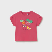 Mayoral Yazlık Kız Bebek Kısa Kol T-shirt Kırmızı